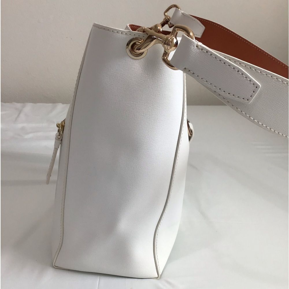 DOONEY & BOURKE White Leather Ashby Shoulder Bag - Picture 4 of 14